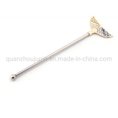 Stainless Steel Floral Flamingo Patterned Coffee Cocktail Stirring Rod